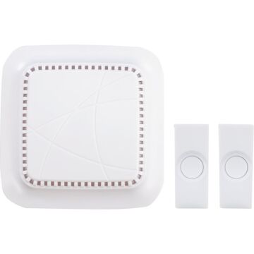 globe 18000151 Doorbell Kit, Wireless, 4.5 V, 85 dB, Black