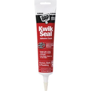 Dap Kwik Seal 5.5 Oz. Almond Kitchen & Bath Adhesive Caulk