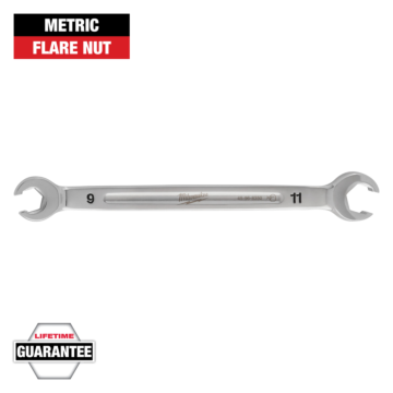 Milwaukee 9mm X 11mm Double End Flare Nut Wrench