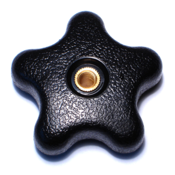 T-hole Star Knob, 1/4-20 x 2-1/4