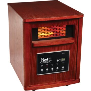 Best Comfort 1500-Watt 120-Volt Quartz Heater with Woodgrain Cabinet