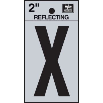 Hy-Ko Vinyl 2 In. Reflective Adhesive Letter, X