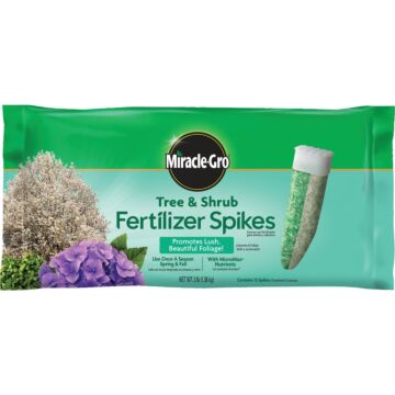 Miracle-Gro 15-5-10 Tree & Shrub Fertilizer Spikes (12-Pack)