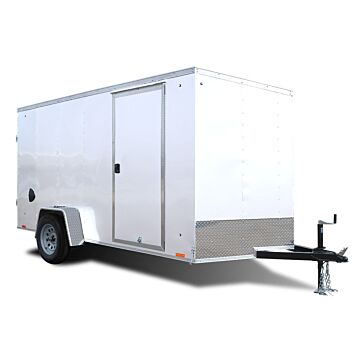Pace American Outback 72" Single Axle 12' Enclosed Trailer with Aluminum Wheels