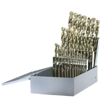 29PC COBALT DRILL BIT SET 1/16-1/2 BY 64ths