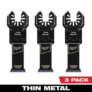 Milwaukee 1-1/8” Bi-Metal Thin Metal Universal Fit Oscillating Multi-Tool Blade (3 PK)