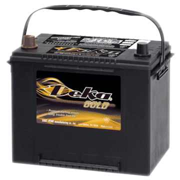 Deka 12 V Tapered Post 650 Flooded Automotive Battery