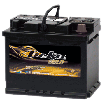 Deka 12 V Tapered Post 650 Flooded Automotive Battery