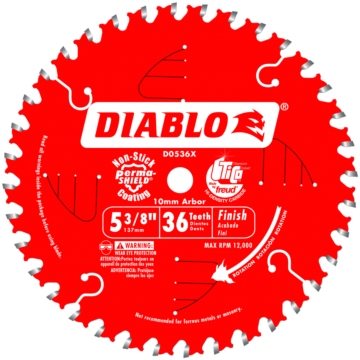 5-3/8 in. x 36 Tooth Finish Trim Saw Blade