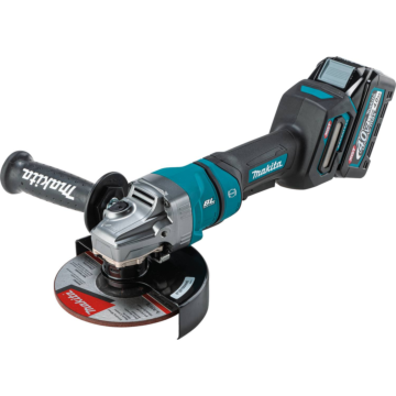 Makita 40V max XGT® Brushless Cordless 4-1/2” / 6" Paddle Switch Angle Grinder Kit, with Electric Brake (4.0Ah)