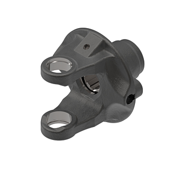55 series ball shear clutch yoke with 1 3/8-6 spline bore and safety slide lock connection