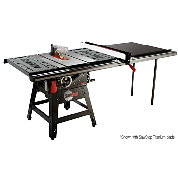ASSEMBLY: 1.75HP Contractor Saw with 52” Professional T-Glide fence system, rails & extension table