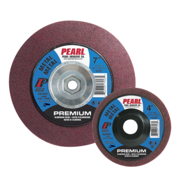 Pearl Abrasives 4-1/2" x 7/8" Aluminum Oxide Maroon Surface Prep Wheel, Fine Grit