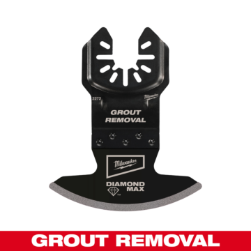 Milwaukee DIAMOND MAX™ Diamond Grit Grout Removal Universal Fit Oscillating Multi-Tool Blade (1 PK)