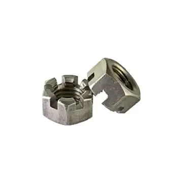 BBI 1-1/2-6 UNC Steel Plain Slotted Nut