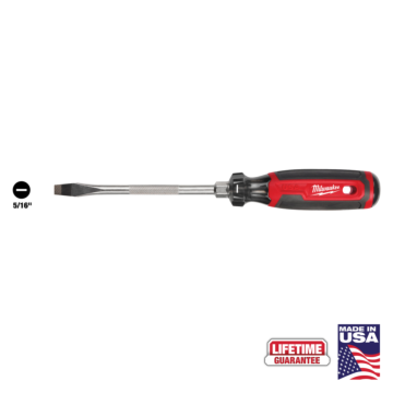 Milwaukee 5/16" Slotted 6" Cushion Grip Screwdriver (USA)