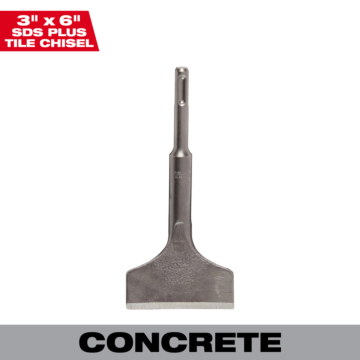 Milwaukee SDS Plus Tile Chisel 3" X 6"