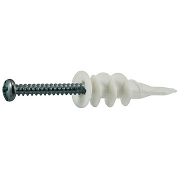 MIDWEST FASTENER #8 x 1-1/4" Plastic E-Z Ancor Wall Anchors