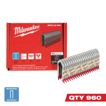 Milwaukee 1.5" 9 Gauge Galvanized Staples