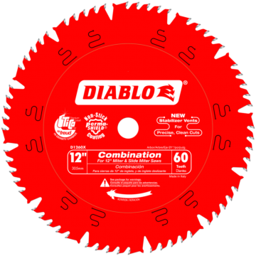 12 in. x 60 Tooth Combination Saw Blade