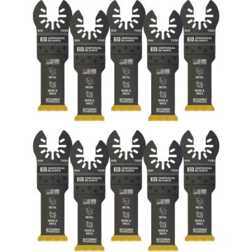 Imperial Blades ONE FIT 1-1/4 In. Titanium STORM Wood/Metal Oscillating Blade (10-Pack)