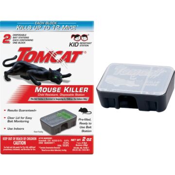 Tomcat Mouse Killer II Disposable Mouse Bait Station (2-Pack)