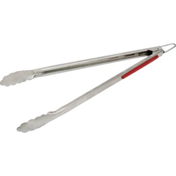 GrillPro 15 In. Stainless Steel Barbeque Tongs