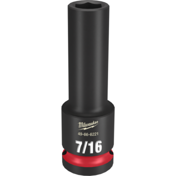 Milwaukee SHOCKWAVE™ Impact Duty 1/2" Drive 7/16" Deep 6 Point Socket