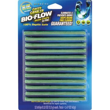 Green Gobbler Bio-Flow 1.47 Oz. Drain Cleaner Strips (12-Pack)