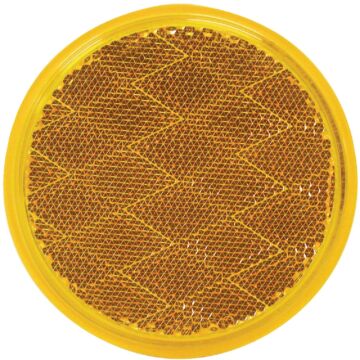 Peterson 3 In. Dia. Round Amber Quick-Mount Reflector