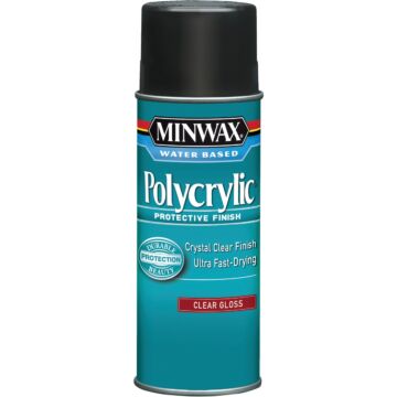Minwax Gloss Polycrylic Spray Protective Finish Spray Varnish, 11.5 Oz.