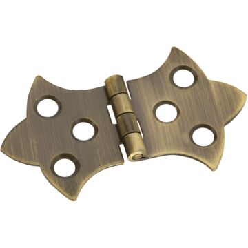 National 1-5/16 In. x 2-1/4 In. Antique Brass Hinge (2-Pack)