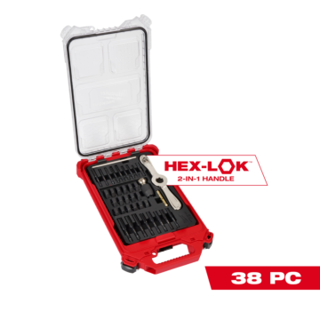 Milwaukee 38PC Metric Tap & Die PACKOUT™ Set w/ HEX-LOK™ 2-in-1 Handle