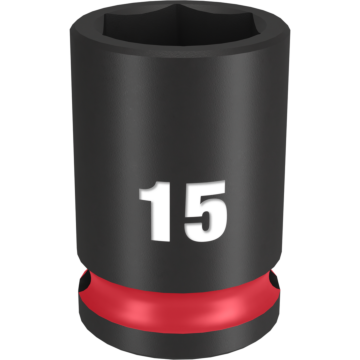Milwaukee SHOCKWAVE™ Impact Duty 3/8" Drive 15MM Standard 6 Point Socket