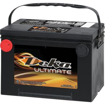 Deka Ultimate 12-Volt 800 CCA Automotive Battery, Side Post Left Front Positive Terminal