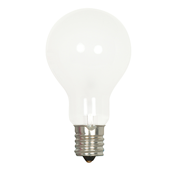 40 Watt A15 Incandescent; Frost; Appliance Lamp; 1000 Average rated hours; 420 Lumens; Intermediate base; 120 Volt; 2-Card