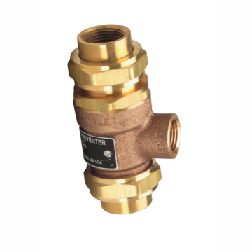 3/4 In Bronze Dual Check Valve With Atmospheric Vent And Female Union Inlet And Outlet Connections
