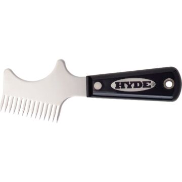 Hyde Black & Silver Stainless Steel Brush & Roller Cleaner
