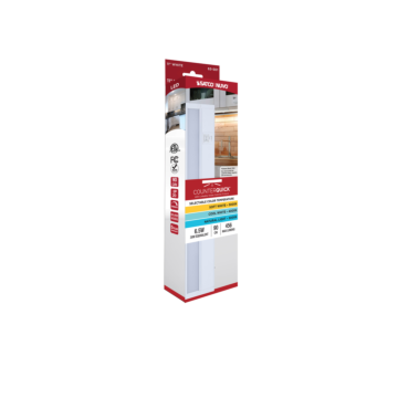 Satco 6.5 Watt - 11 Inch LED White Under Cabinet Light - 3K/4K/5K CCT Selectable - 50000 Hours - White Finish
