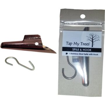 Tap My Trees Maple Sugaring Stainless Steel 7/16 In. Spile & Hook