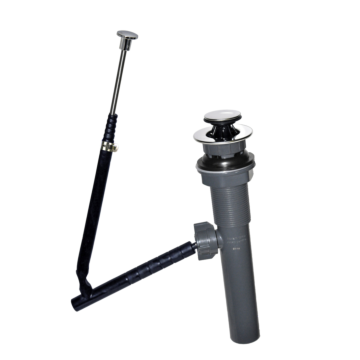 EZ Connect Pop-up Plastic Lavatory Drain in Chrome