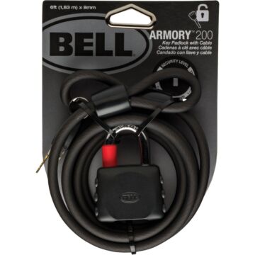 Bell Sports 6 Ft. x 8mm Armory Coiling Cable Bicycle Lock