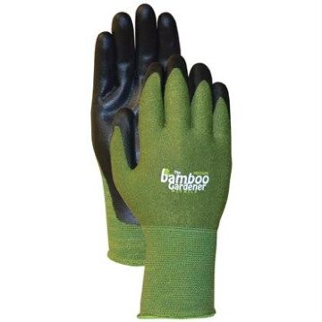 Nitrile Bamboo/Rayon Garden Gloves (Green)