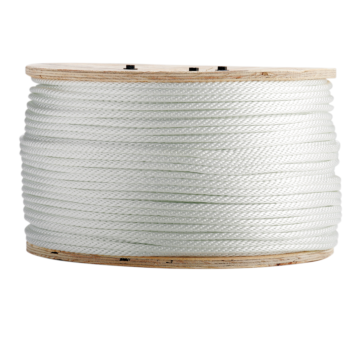 Solid Nylon Braid Rope (White) 