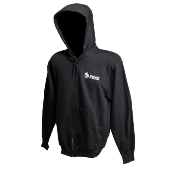 Core Fleece Full-Zip Hooded Sweatshirt (Black)