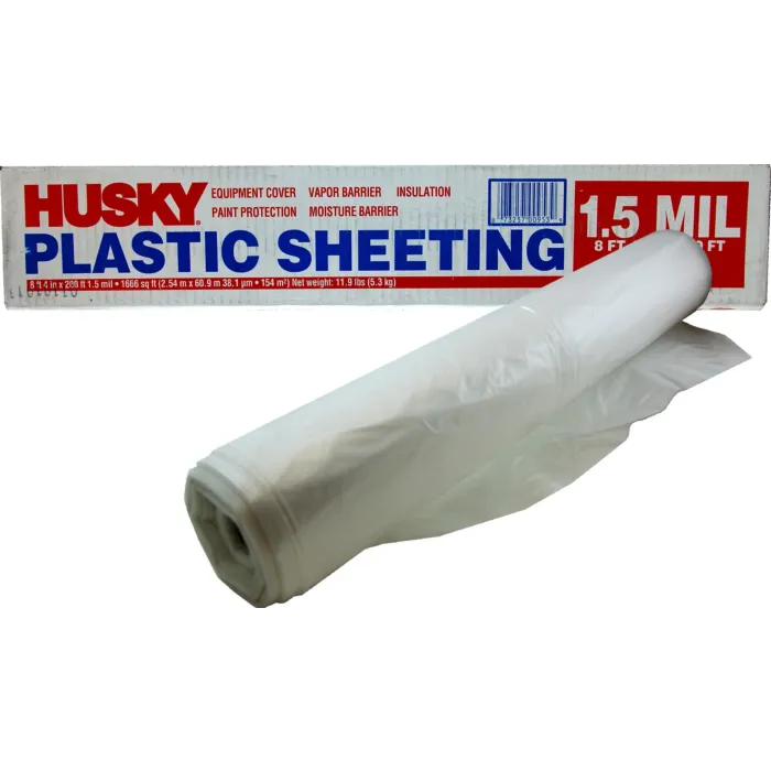8 ft 4 in Plastic Clear Low Density Plastic Sheeting