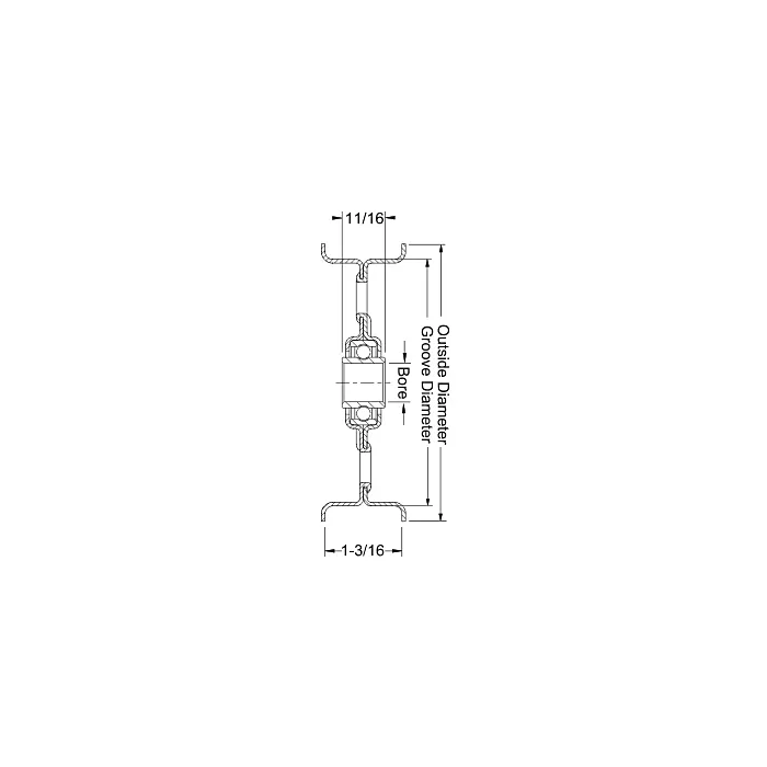G&G Manufacturing Company 4" High Speed Flat Idler Pulley, 1/2" Bore
