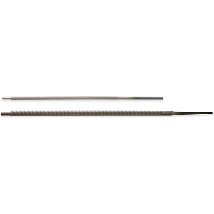 Nicholson 8" x 5/32" Round Chainsaw File, Knurl Cut, 3 Files per Sealed Bag