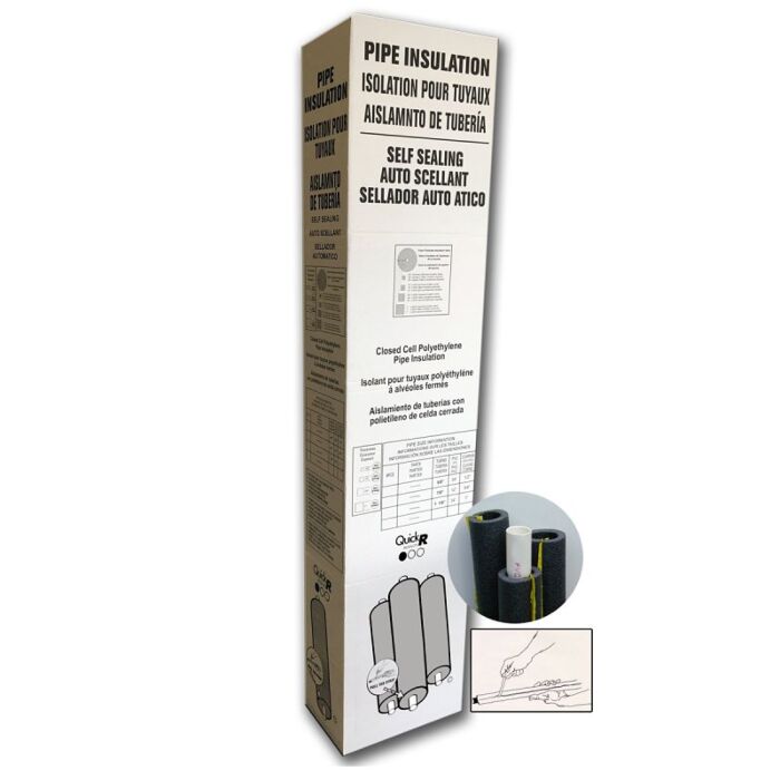 Tundra 54121T Pipe Insulation, 4-1/2 in ID x 5-1/2 in OD Dia, 6 ft L, Steel