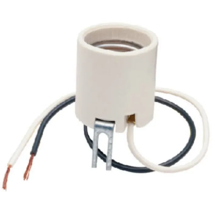 Pass & Seymour 8052CC10 Lamp Holder, 2-5/16 in Dia Dimensions, 250 V, 660 W, Porcelain Housing Material